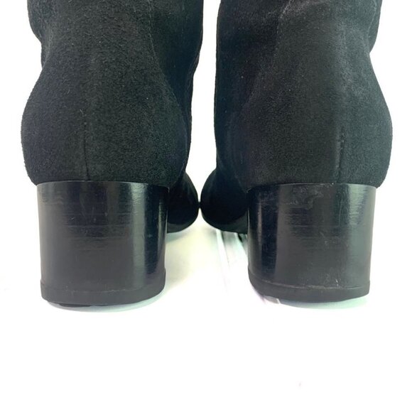 LA CANADIENNE BLACK BOOTS  ANKLE BOOTS LEATHER BOOTS SUEDE BOOTS WOMEN SIZE 7.5 - Picture 5 of 16